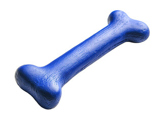 PNG Blue rubber dog bone available on transparent background
