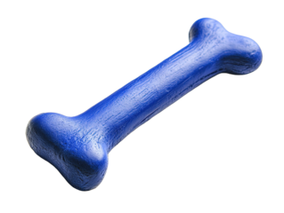 PNG Blue rubber dog bone available on transparent background