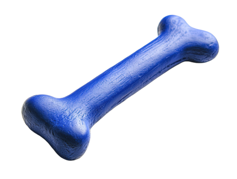 PNG Blue rubber dog bone available on transparent background