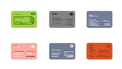 Colorful Credit Card Icons