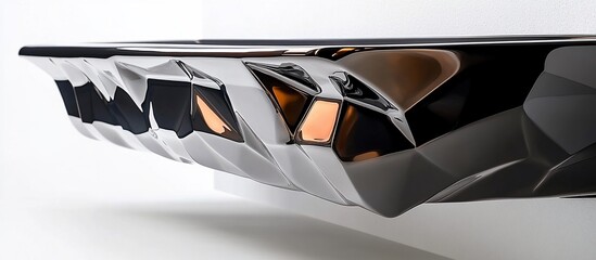 Sculptural Chrome Vessel: A Modern Masterpiece