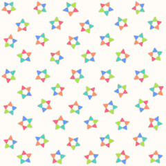 Fototapeta premium colorful emboss stars seamless pattern . wallpaper for kid