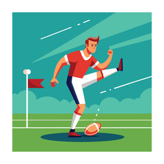 American football vector illustration