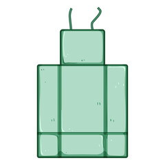 durable changing pad cartoon. non toxic, absorbent reusable, hygienic convenient durable changing pad sign. isolated symbol vector illustration