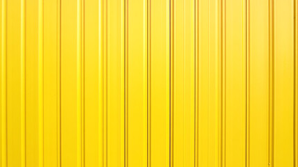 Obraz premium Bright yellow corrugated wall creates vibrant backdrop in urban setting