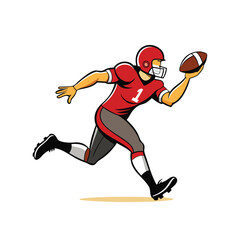 Naklejka premium American football vector illustration