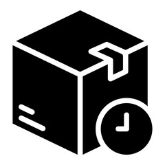 time glyph icon