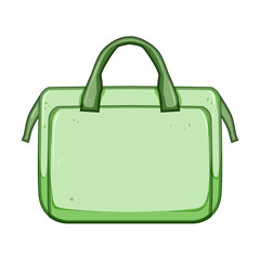 stylish diaper bag cartoon. multifunctional spacious, durable lightweight, convenient pockets stylish diaper bag sign. isolated symbol vector illustration