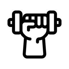 Exercise Line Icon. Single icon, line vector icon