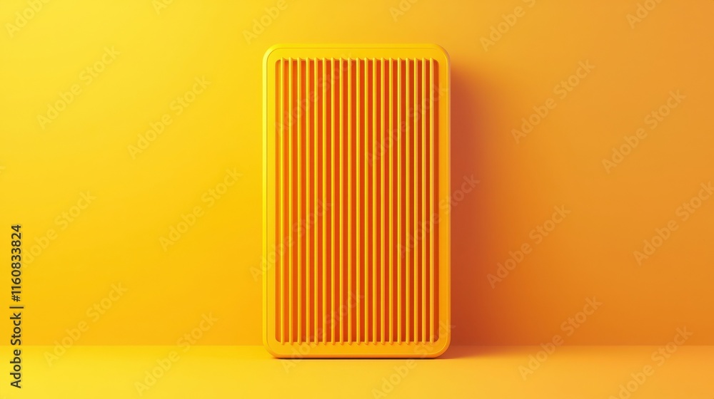 Aufkleber 2025 creative projects modern design. bright yellow rectangular object against a matching backdrop.