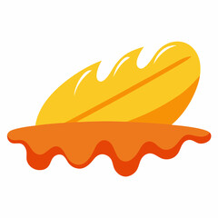 simple surfing Wax vector with white background