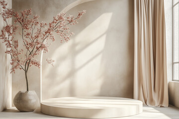 Fototapeta premium An elegant aesthetic product presentation platform. Very good for any project.