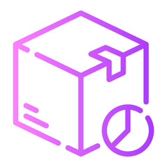 pie chart gradient icon