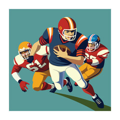 American football vector illustration