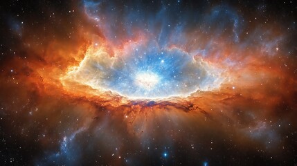Fototapeta premium Celestial Nebula Cosmic Explosion Stellar Burst
