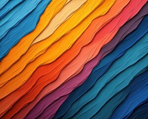 Explore the mesmerizing dance of diffused light creating a dynamic rainbow brightness over smooth surfaces, where vibrant hues blend seamlessly, showcasing an abstract symphony of color and texture