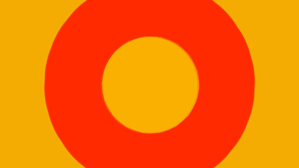 vector illustration of an orange and white