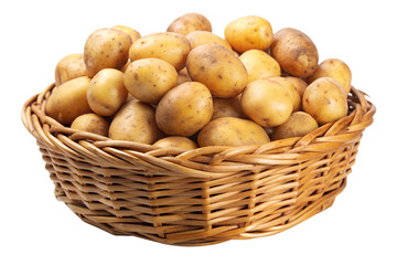 Lots of potato in a basket