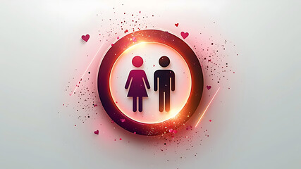 Celebrating Singles Awareness Day with a dynamic graphic design