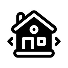 Nomadic Glyph Icon. Single icon, glyph vector icon