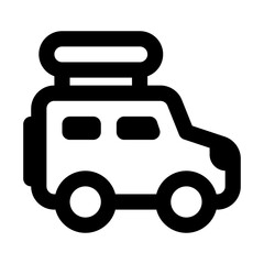 Traveling Simple Line Icon. Single icon, line vector icon