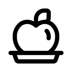 Vegetarian Simple Line Icon. Single icon, line vector icon