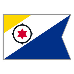 Caribbean Netherlands flag vector design and illustration , National flag country with original color, Pennon flag