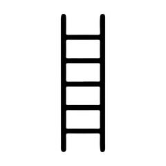 Ladder silhouette vector illustration on white background 