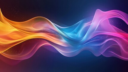 Fototapeta premium Colorful Abstract Background with Smooth Bright Waves and Patterns
