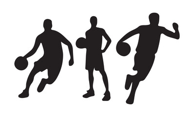 Basketball Players, Basketball Vector, Basketball Silhouette