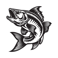 fish silhouette vector design illustration 