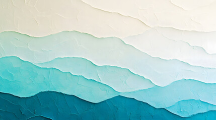 Obraz premium Textured abstract painting with gradient layers of blue and white tones, creating serene and calming atmosphere. smooth transitions evoke sense of tranquility and depth