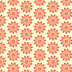 seamless pattern with flowers