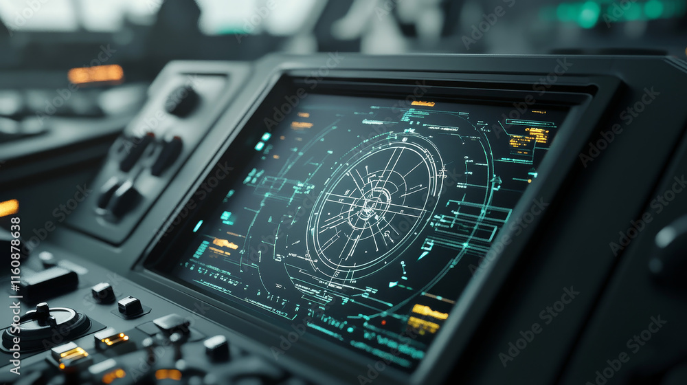 Poster hud target aim controls on futuristic screen interface, vector dashboard background. hud target aims