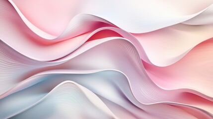 Fototapeta premium Soft Abstract Background with Gentle Gradient Waves in Pastel Tones