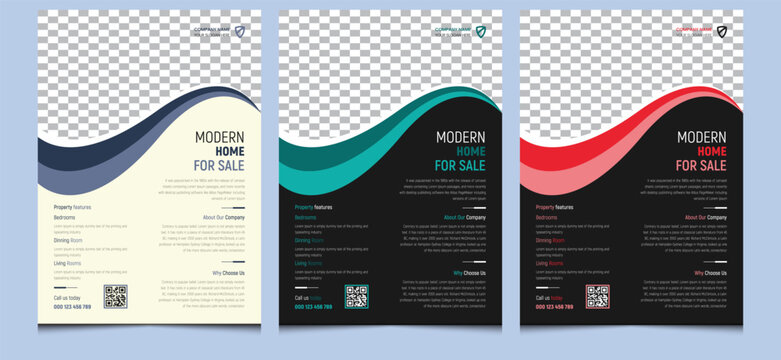 Elegant editable clean creative corporate modern professional company business construction property building home house for sale minimal marketing agency real estate flyer template design.