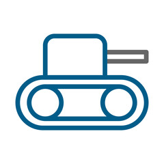 Tank icon. Concept of military, war, and army.