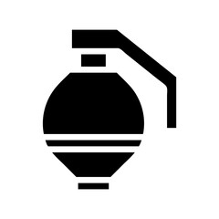 Hand grenade icon. Concept of war, conflict, and danger.