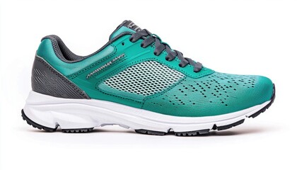 Lightweight Athletic Shoe with Stylish Design in Vibrant Teal Color