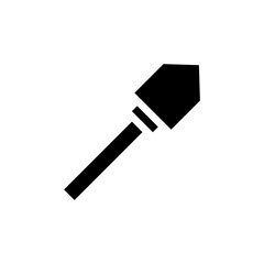 Spear icon. Concept of weapon, war, and hunting.