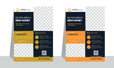 Construction Flyer Layout.