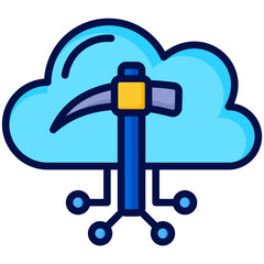 Cloud Mining Icon