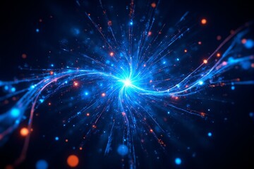 Quantum computing algorithms represented as flowing streams of light