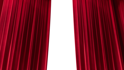 Grand Stage with spotlight Theatre on red curtain. Nightclub or cabaret show. Background for Presentation of a classic and luxurious work with performing arts. isolated with clipping path.