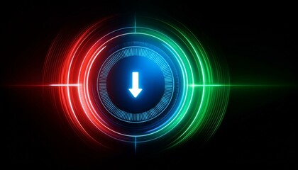 Digital Download Arrow Interface 