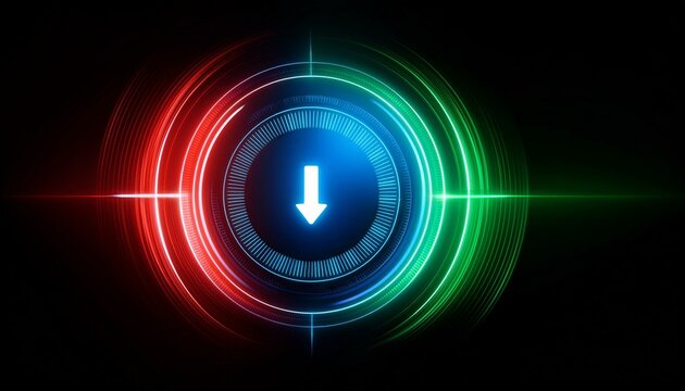 Digital Download Arrow Interface 