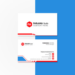 Professional creative business card Design template