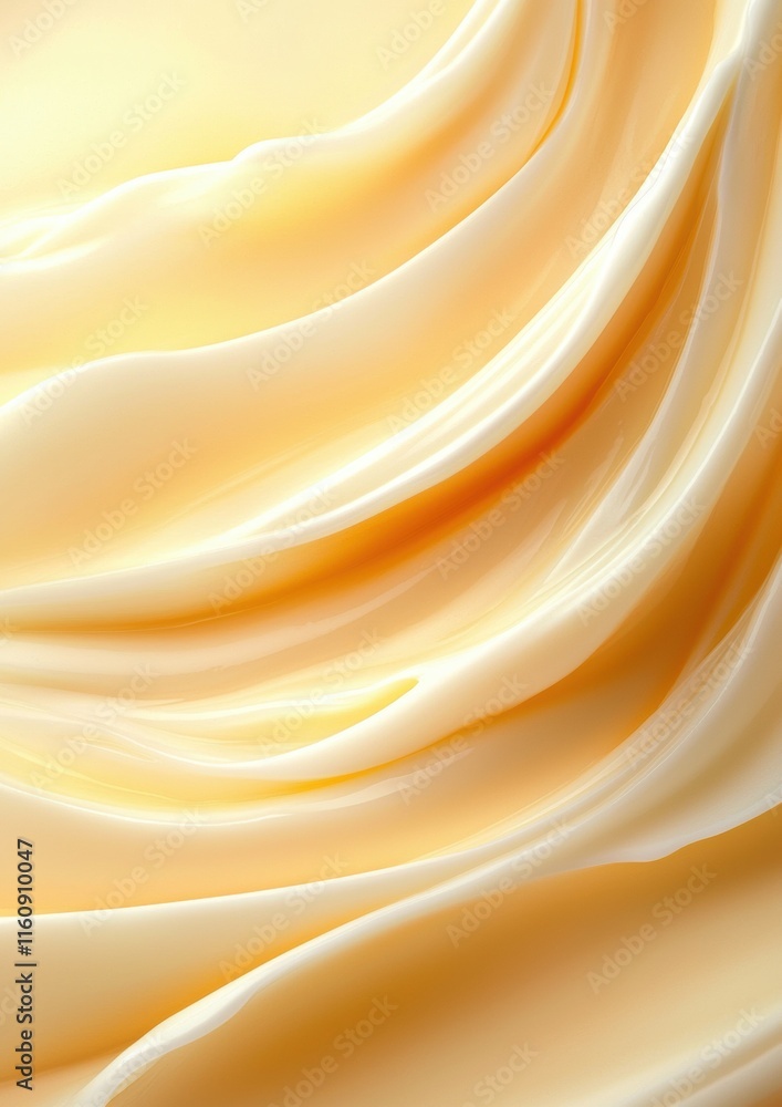 Poster a close up of a cream colored fabric with a wave pattern