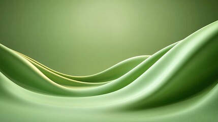Obraz premium Flowing Green Hills with Smooth Curves and Soft Undulating Textures, Creating a Serene and Tranquil Background for Various Designs and Projects