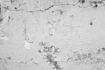 Old abandoned concrete wall close up.